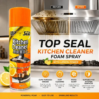 Kitchen Cleaner Foam Spray, Top Seal Kitchen Cleaner Foam Spray