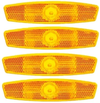 Bicycle Wheel Reflector 4 PCS Front Rear Cycle Reflector Light Bicycle Accessories