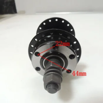 Steel Sealed Bearings 36 Hole Disc Brake Solid Axis Mountain Bike Hubs 2pc