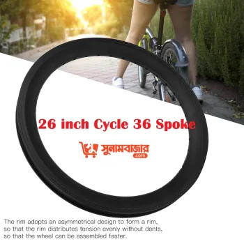 Double Layer Black Disc Brake Ring 26 & 24 Inch Cycle  36 Spoke Bicycle RimHigh-quality aluminum alloy