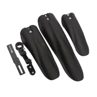 Bicycle Mudguard Black 3 pcs