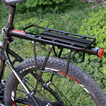 20 29 inch Bicycle Carrier Bike Luggage Cargo Rear Rack Aluminum Alloy Shelf Saddle Bags Holder Stand Support With Mount Tools