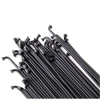 Bike Spokes 26 Any Bicycle Stainless Steel Bicycle Spokes With Nipples 36 pcs Black