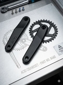 ACID CRANK SET MTB SQUARE TAPER 32T BLACK 165 MM