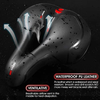 MTB Bike Seat BigSaddle Bicycle Saddle Mountain Bike Seat Bicycle Seat Cover Foam Seat Cushion