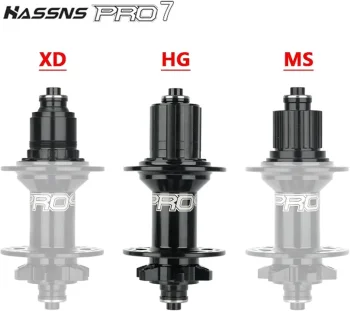 HASSNS PRO7 MTB Hub 7 8 9 10 11 12 Speed 6 Pawl Hubs 24 32 Holes Bearing Noisy Cube Freehub HG XD MS Quick Release Bolt Hub MS Colorful 24H