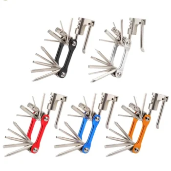 High Quality Mini Repair Pocket Folding Tool 11 In 1 Bicycle Moutain Road Bike Tool Set Cycling Multi Repair Tools Kit Wrench