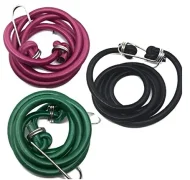 High Strength Motorcycle Saddles Belt Elastic Bungee, Shock Cord Cables, Luggage Tying Rope with Hooks