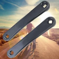 Bicycle Left Steel Pedal Crank for Mountain Bike 170 mm Black Bike