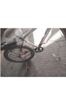 Cycle Side Supporter Wheel Set for 20 inch Bicycle Plastic and Steel Bicycles Side Supporter for Adult Bicycle