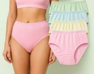 Cotton Printed Panty For Women - 4 pieces multiple colour good quality