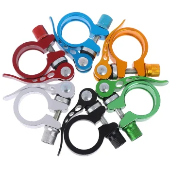 Aluminum Ultralight 25 4mm 34 9mm Seatpost Clamp Quick Release MTB Road Bike Seat Post Tube Clip Bicycle Cycling Parts