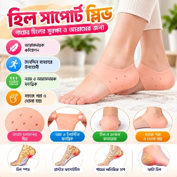 Silicone Heel Anti-Crack Set for men and women