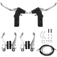 Bicycle V Brake Brake Levers Cable Cycling Handlebar Short Brake Clutch Lever Gear Cable Wire Hosing Full Set Bicycle Accessories