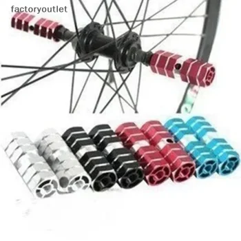 2Pcs Aluminum M TB Bike Bicycle A xle Pedal Non slip Front Rear A xle Foot Pegs Bicycle Socle Footrest Pedal Bike Accessories