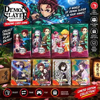 Demon Slayer Mugen Train Anime TCG Card Game English Version SSP Card Ultra Rare Card Tanjirou Kamado Nezuko Character Rare Collectibles Kids Gift Toy Holo Lami