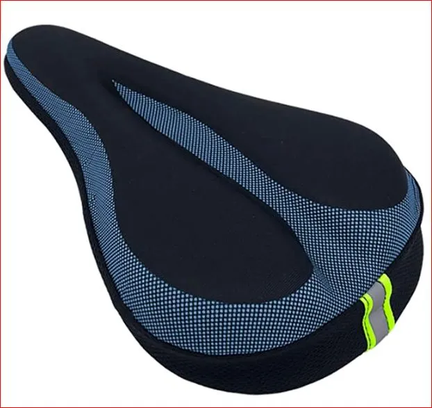Gel Bike Saddle Cover Bike Seat Cushion Bicycle Cover and Reflective Safety Strap Extra Soft Mountain Cycling Seat Cover Bicycle Accessories 1
