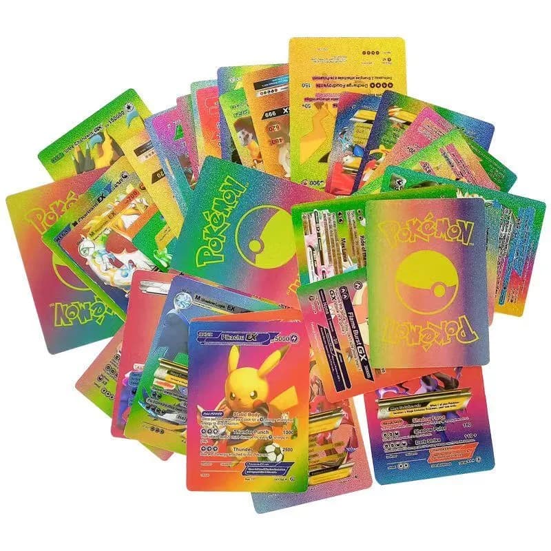 Image of 55 Pcs Pokemon Rainbow Cards Rainbow Foil Set English Version