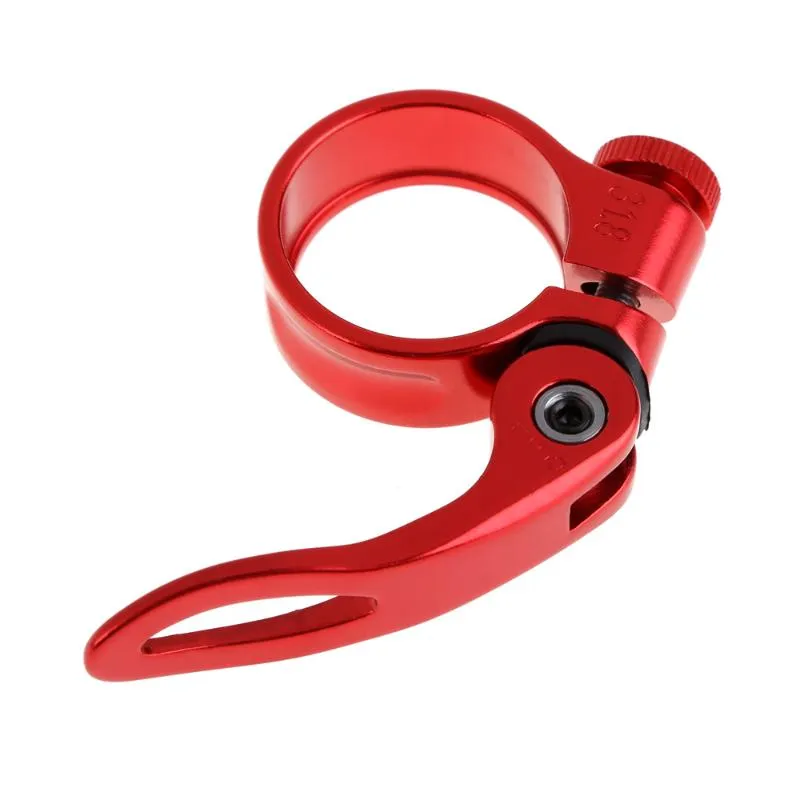 Aluminum Alloy Seatpost Clamp Quick 31.8mm MTB Bike Cycling Saddle Seat Post Clamp Quick Release Lock 1