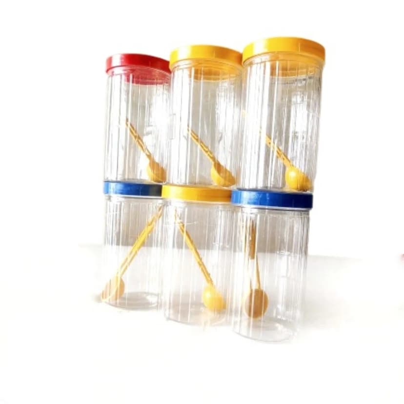 Image of Masala Storage Jar 6Pis Combo Platic 800ml