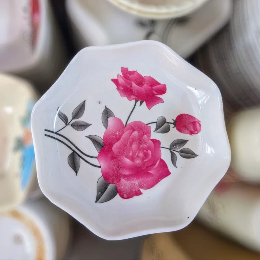Image of Stylish Melamine Plate 6 5 Size for Home Office 6Piece