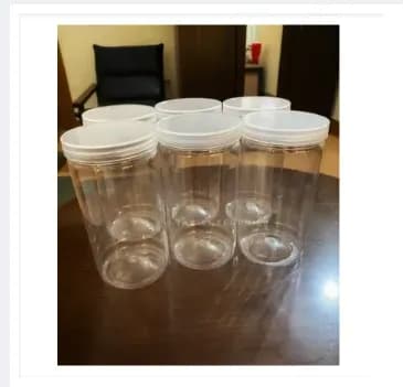 Premium Plastic Jar For Masala Storage 1000Ml |6Pcs| Keep Your Spices Fresh And Organized With These Premium Plastic Jars - Perfect For Masala Storage