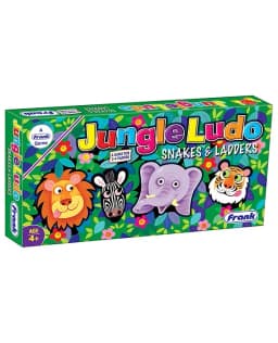 Jungle Ludo And Snakes & Ladders 2 in 1 Game Box - Imported Play Kit For 2-4 People - Amazing Gift For Family And Children Thumbnail 1