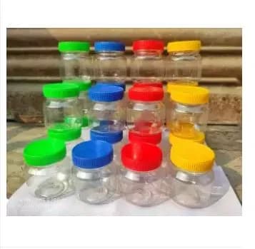 24Pis Plastic Jar 120ml Multicolour