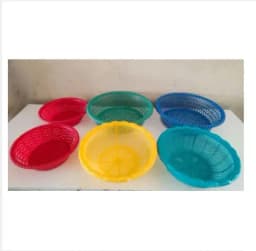 Plastic Vegatable /Fruits Holding Basket 6Pis Combo Package mini basket Thumbnail 1