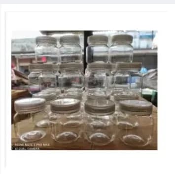 Image of Masala Plastic Jar 120Ml Plastic Jars, Perfect For Keeping Your Kitchen Organized. 24pcs