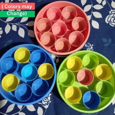 Plastic Masala Box Multicolor 8pcs box
