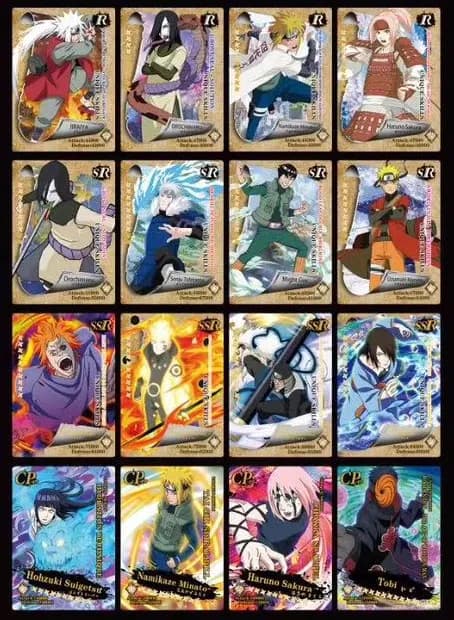 Image of Naruto Anime TCG Card Game English Version Rare Collectibles Kids Gift Toy Holo Lamination
