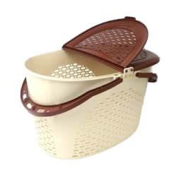 Premium Cat Picnic Basket with Clothes Storage Stylish Durable Thumbnail 4