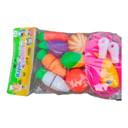 Vegetables Cutter Play Food Grade High Quality Plastic Toys FRUIT VEGETABLE Cutter Set Kits Early Educational Toys playsets Thumbnail 2