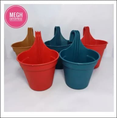 10 Pitch 15cm 6 Inch Medium Size Stylish Grill Planter For Plants Flower Tub Plastic Flower T
