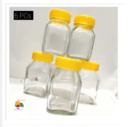 Glassware food jar , food container, glass jar (100 gm)- 6 piece Thumbnail 2