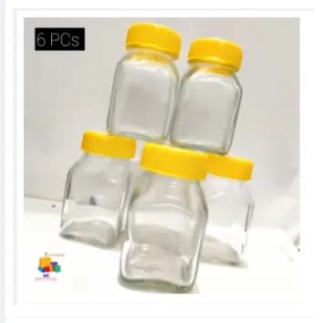 Image of Glassware food jar , food container, glass jar (100 gm)- 6 piece