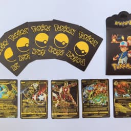 55 Pcs Pokemon Black Cards Black Foil Set English Version Thumbnail 3