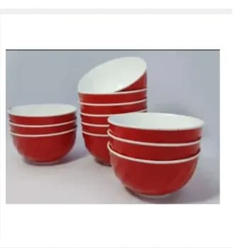 Image of Opes Set Plastic Round Soup Bowl 6pcs- (Super Hard Quality Plastic)