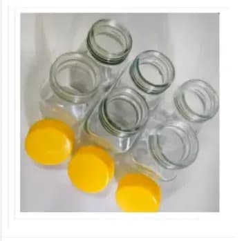 Image of Glassware food jar , food container, glass jar (100 gm)- 6 piece
