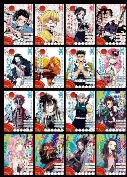 Image of Demon Slayer Mugen Train Anime TCG Card Game English Version SSP Card Ultra Rare Card Tanjirou Kamado Nezuko Character Rare Collectibles Kids Gift Toy Holo Lamination