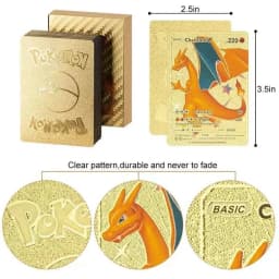 Pokemon Card Toy Gold Black Silver Rainbow Cards English Action Figure Charizard Anime Party Birthday Gifts Thumbnail 3