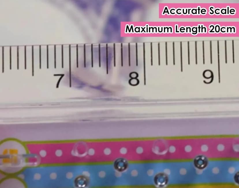 Image of Ruler with Puzzle Labyrinth Game & Pinball Game, Shatterproof Cute Cartoon 20cm Measuring Tools, Back to School Gifts for Kids