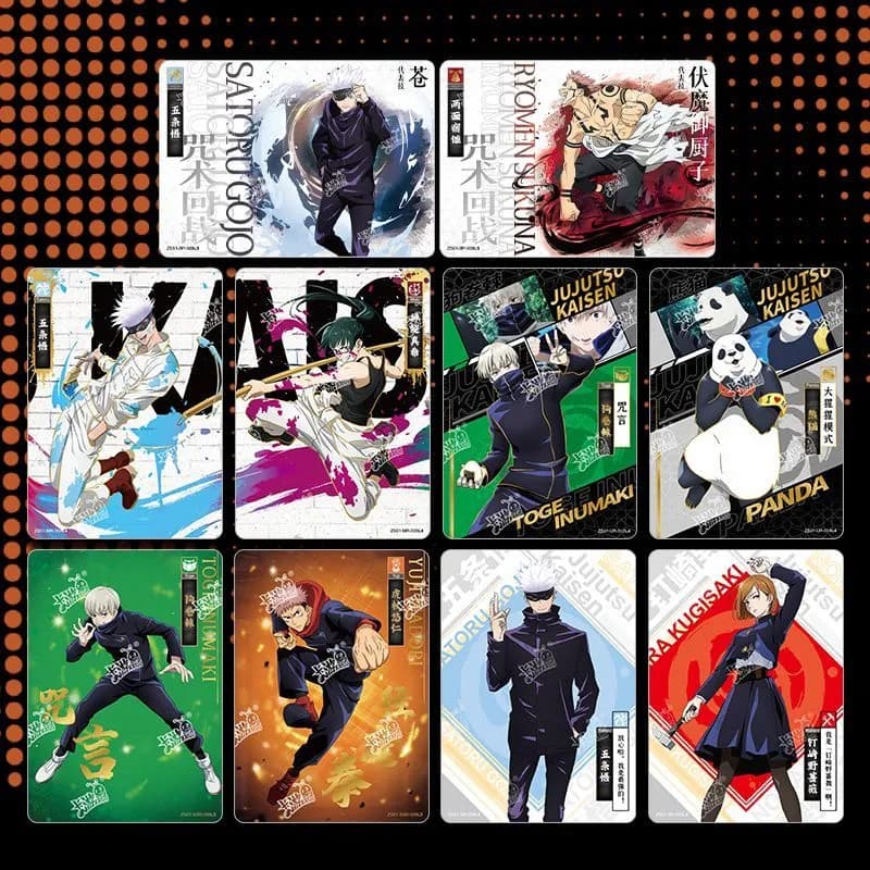 Image of Jujutsu Kaisen Anime TCG Card Game English Version Rare Collectibles Kids Gift Toy Holo Lamination - JJK Cards