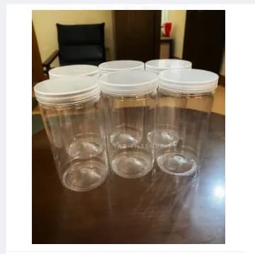 Premium Plastic Jar For Masala Stroage 1000ml (6pcs)