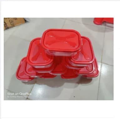 12Pis Plastic Mini Box MultiColour 300ml