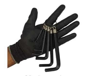 Steel Allen Hex Key Wrench Set - 10 Pieces (made in Taiwan)