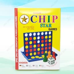 Classic Connect 4 Chip Star Games Set - Family Matching Game Large Size Thumbnail 1