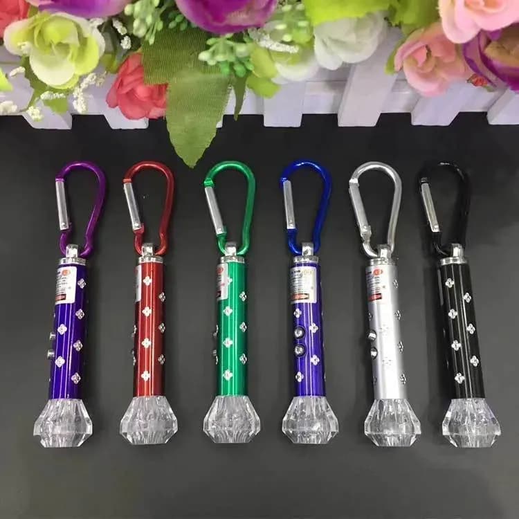 Image of Laser Pointer LED Light Key Ring - Funny Cat Play Toy - 3 in 1 Best Entertainment Tool For Kids