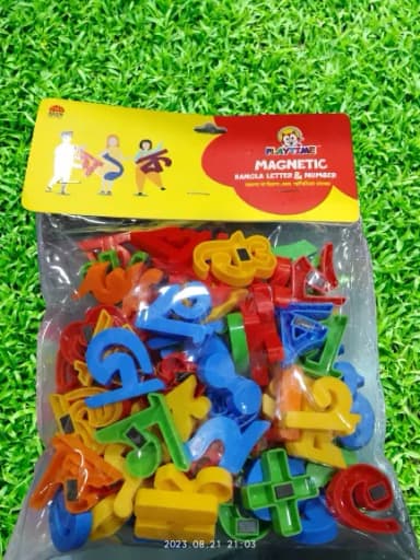 Educational Magnetic Bengali Alphabets Toy - Bangla Alphabet, Words Kids Smart Colorful Learning Set - Fridge Magnet